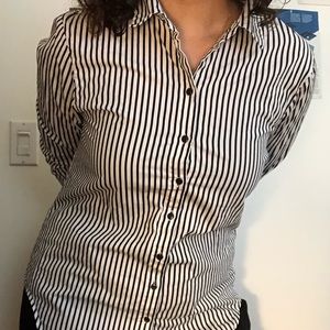 Fitted Pin-Stripe Button Down